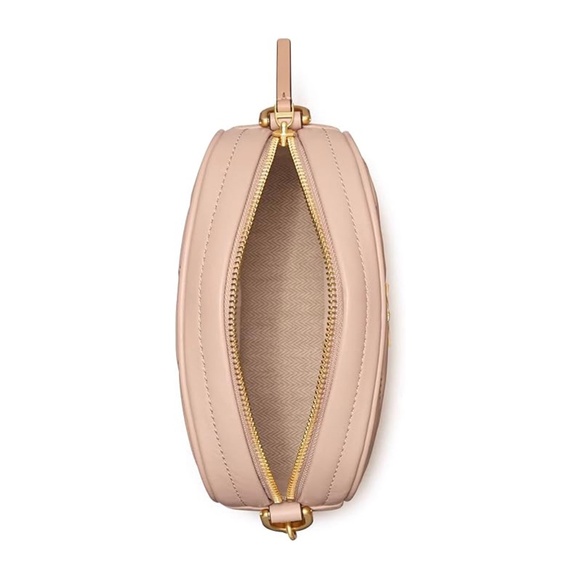 Tory Burch Kira Chevron Small Camera Bag - Devon Sand - Picture 3 of 6